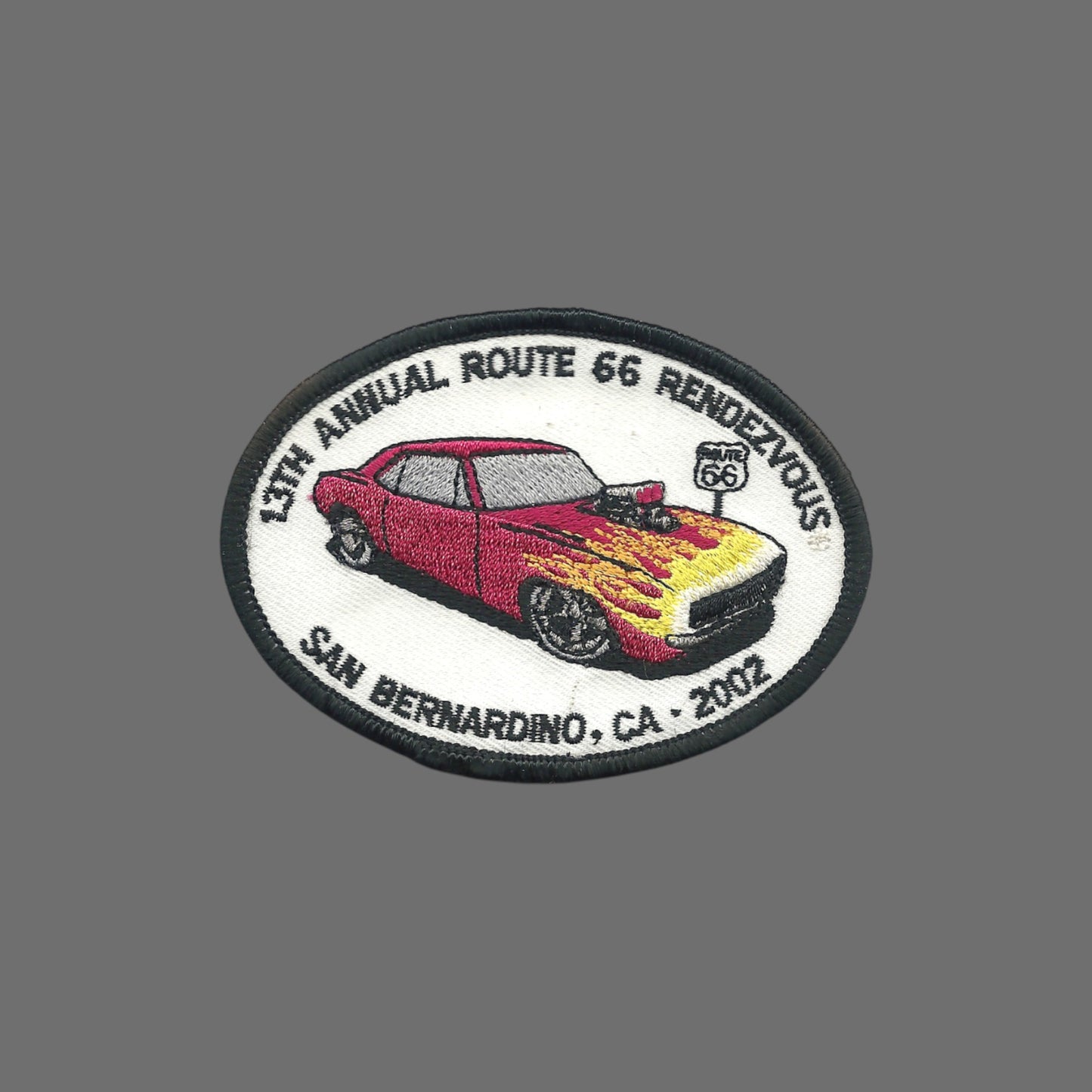 Vintage 13TH ANNUAL ROUTE 66 RENDEZVOUS 2002 Patch - 0-6666-02