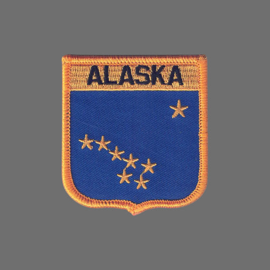 ALASKA Shield State Flag Souvenir Patch - 1055