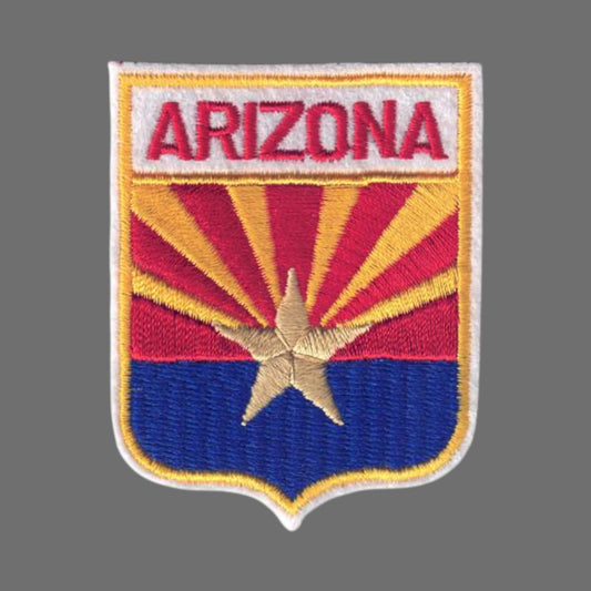 ARIZONA Sm Flag Shield Souvenir Patch - 1101