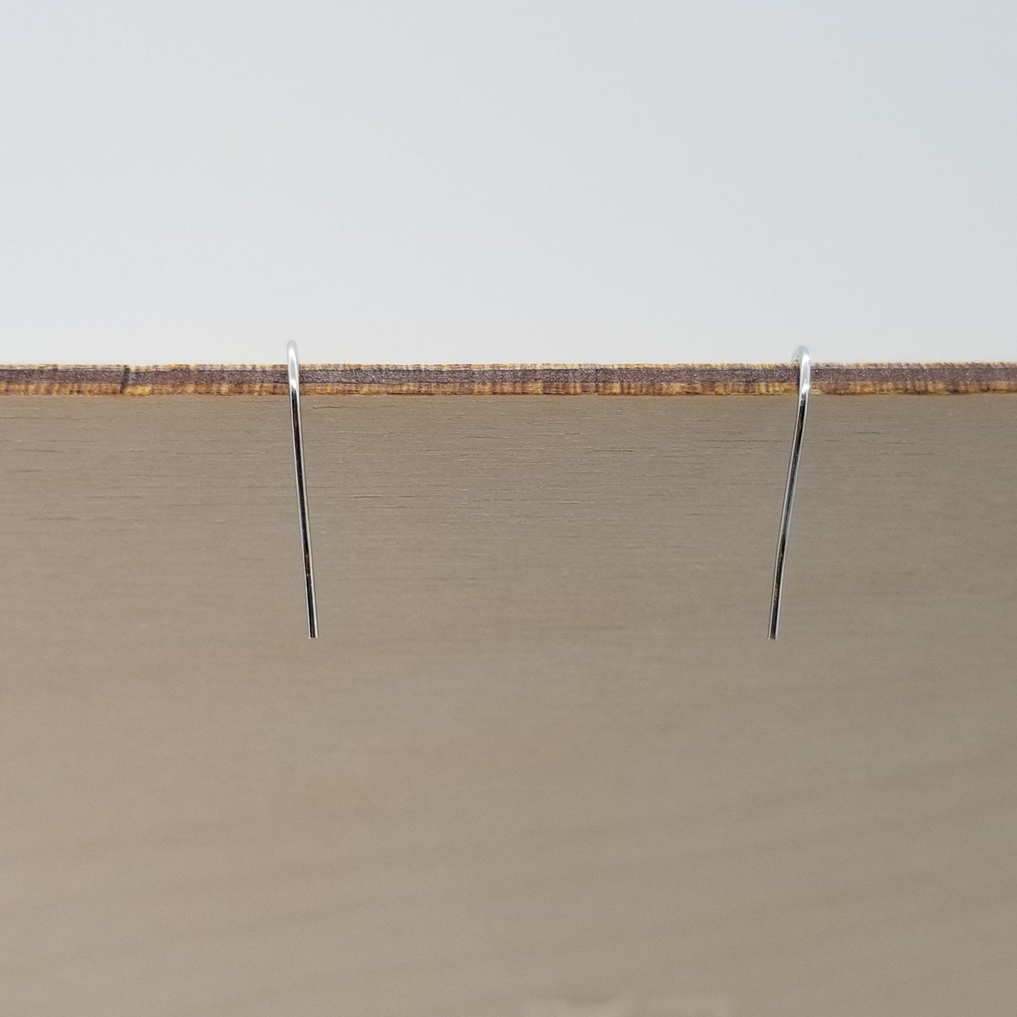 Redwood Earrings - Medium Heart Wood Earrings - California Redwood Dangle Earrings - CA Souvenir - D20