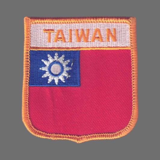 TAIWAN Flag Shield Patch - 6771