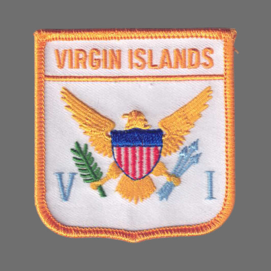 VIRGIN ISLANDS Flag Shield Patch - 6911
