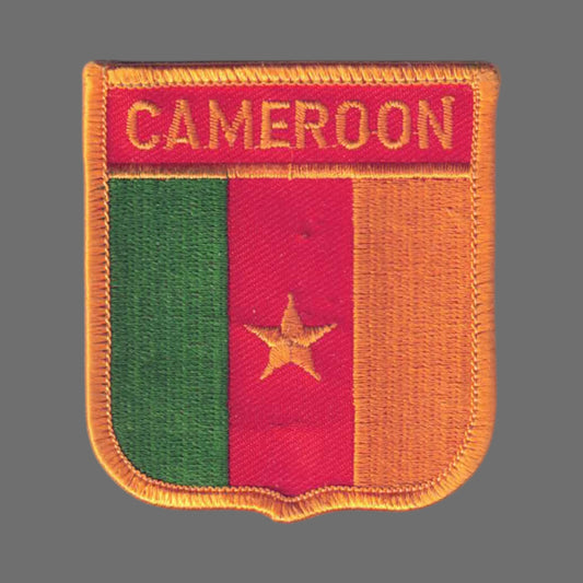 CAMEROON Flag Shield Patch - 7041