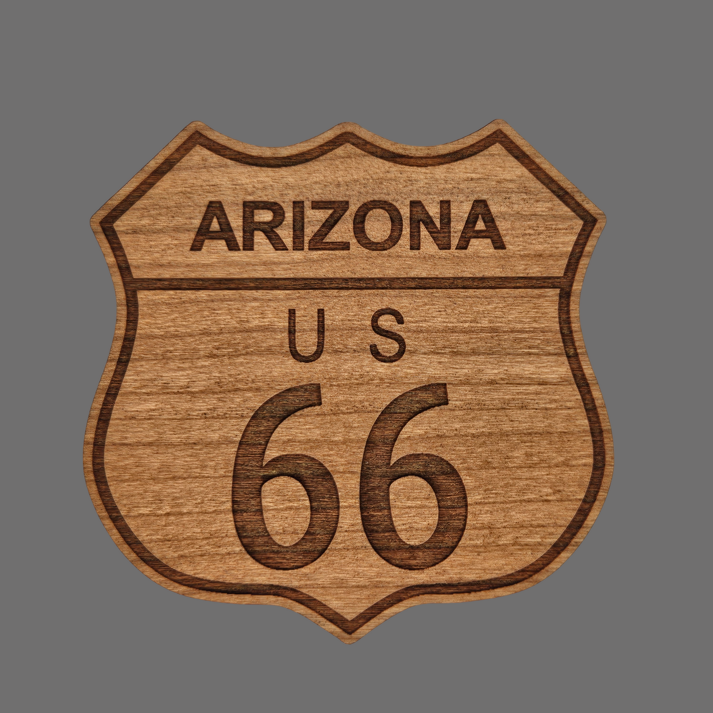 Arizona Route 66 Wood Magnet Souvenir