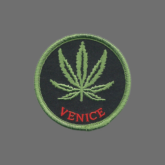 Venice 420 Leaf Embroidered Souvenir Patch - 1161