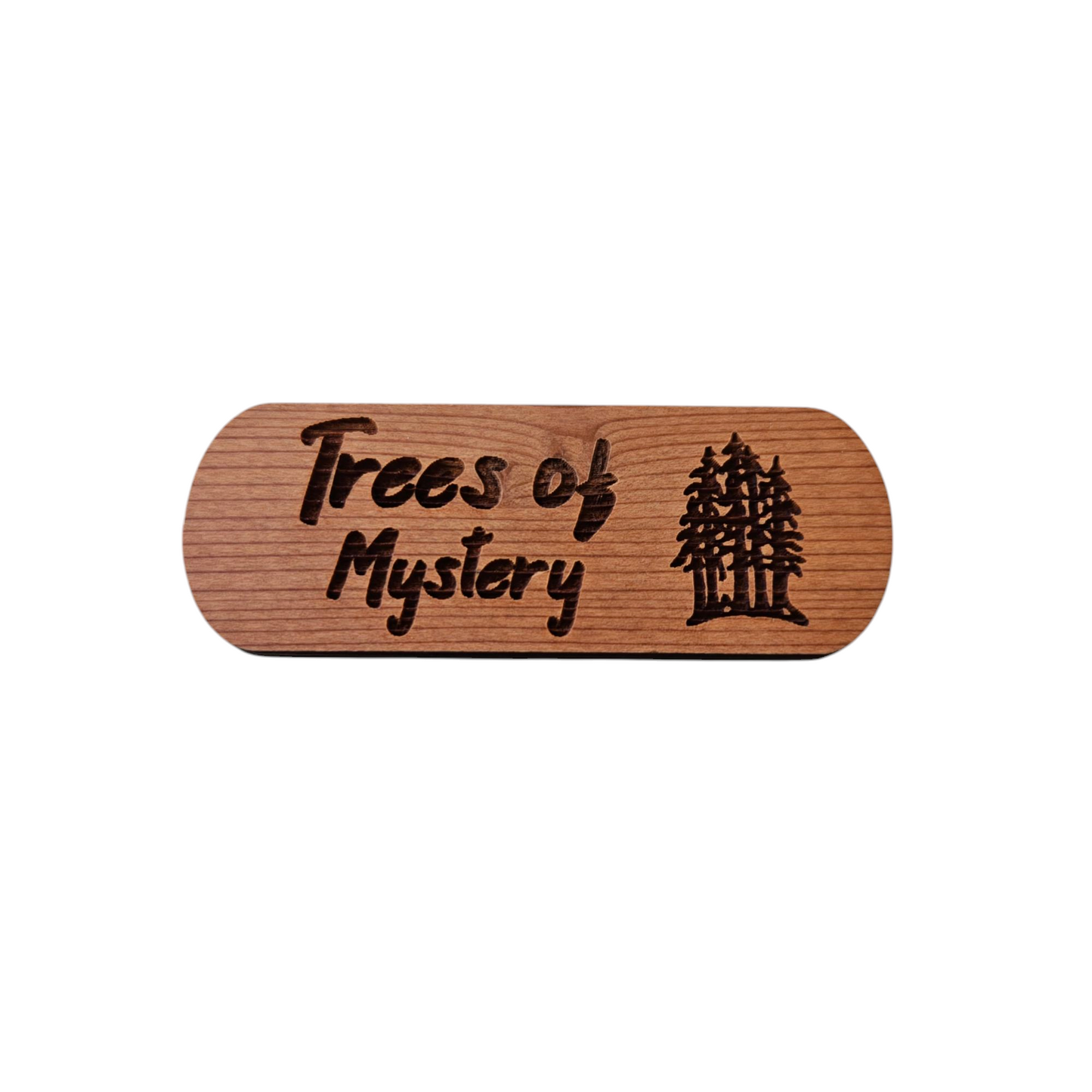 Trees of Mystery Souvenir Magnet Skinny Oblong Travel Wood Gift - 4021