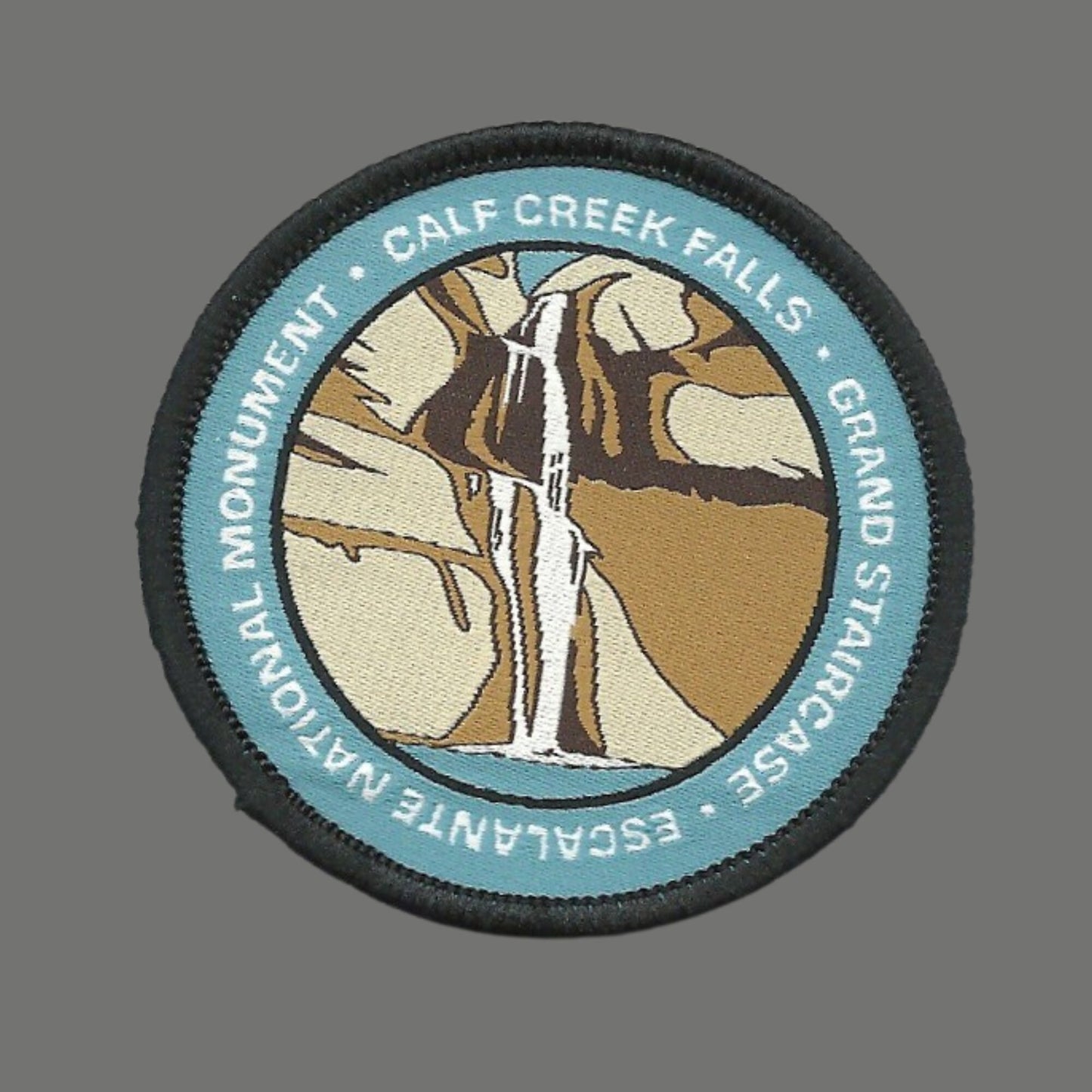 Utah Patch – UT Escalante Grand Staircase - Escalante National Monument Travel Patch – Calf Creek Falls Souvenir Patch – Applique – 2.5"