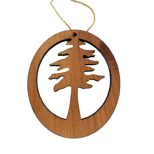 Redwood Tree The Redwoods Wood Christmas Ornament California Redwoods Handmade in USA - 15004