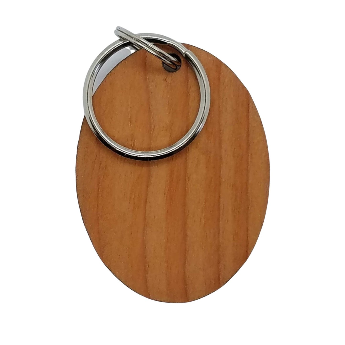 California Redwoods Keychain CA Bear and Cub Wood Keyring Souvenir Travel Key Tag - 4082