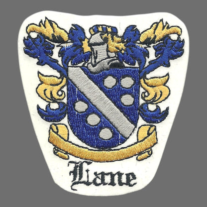 Lane Coat of Arms or Family Crest Patch - 0-0422