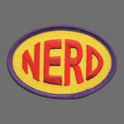 NERD Embroidered Patch Iron On - 0-0922