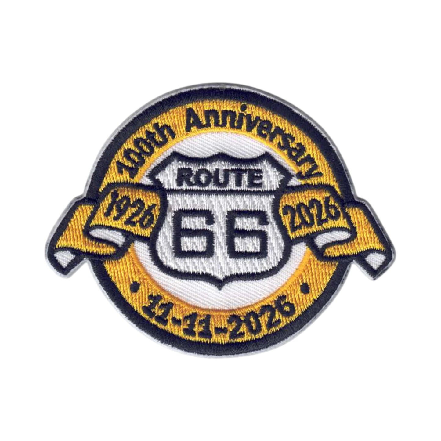 ROUTE 66 100th Anniversary Souvenir Patch - 0066-100