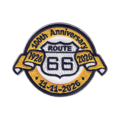 ROUTE 66 100th Anniversary Souvenir Patch - 0066-100