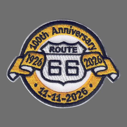 ROUTE 66 100th Anniversary Souvenir Patch - 0066-100