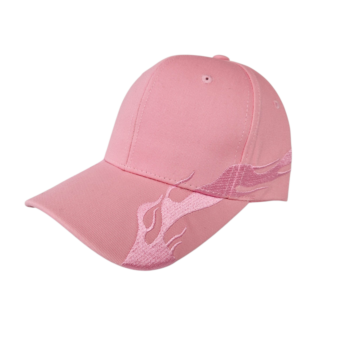 Pink Side Flames Pink Hat or Cap - 0130-56