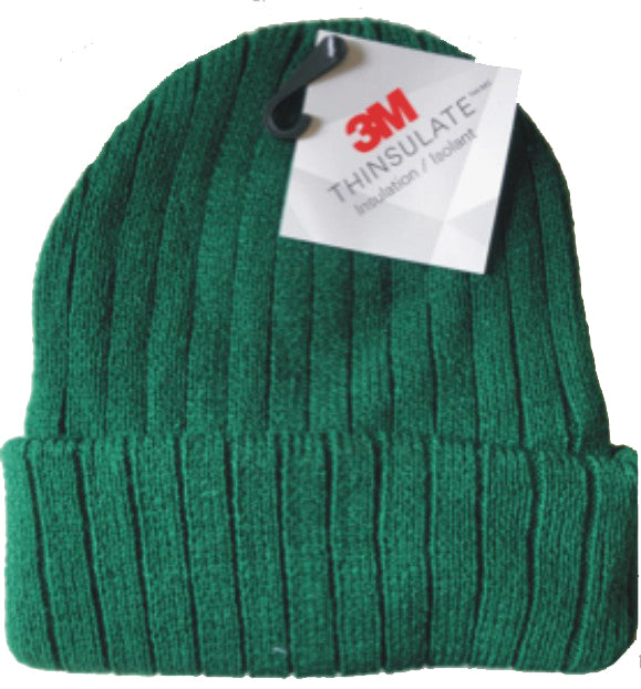 Dark Green Thinsulate Lined Knit Beanie 0182-THIN-50