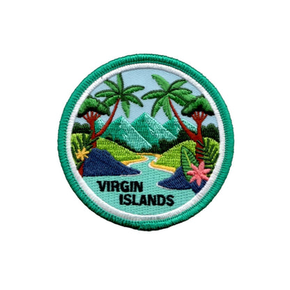 Virgin Islands Patch – Travel Gift – Iron On Embellishment Applique Badge Emblem 3 Inch