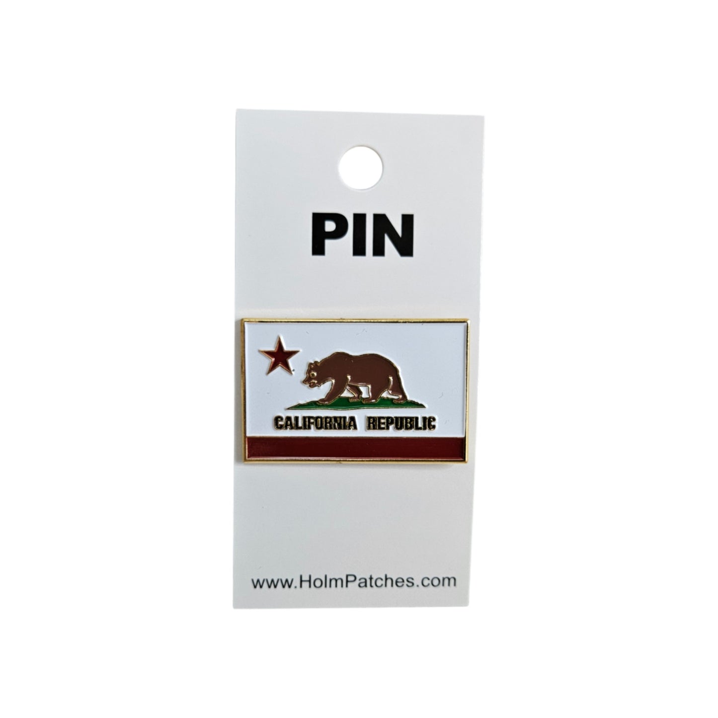 CALIFORNIA REPUBLIC flag pin Carded - 0475-1204