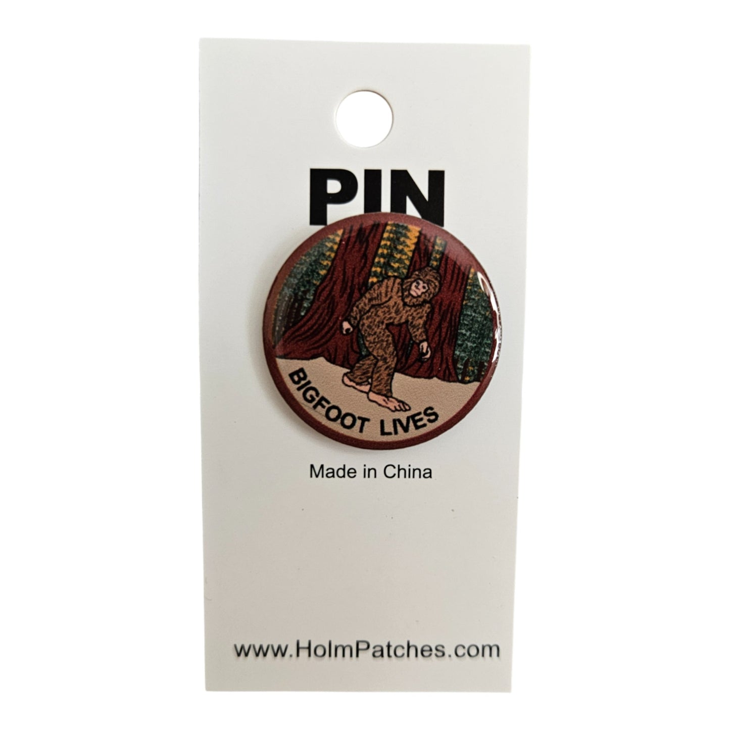 BIGFOOT LIVES Hat Pin Carded - 0475-1218