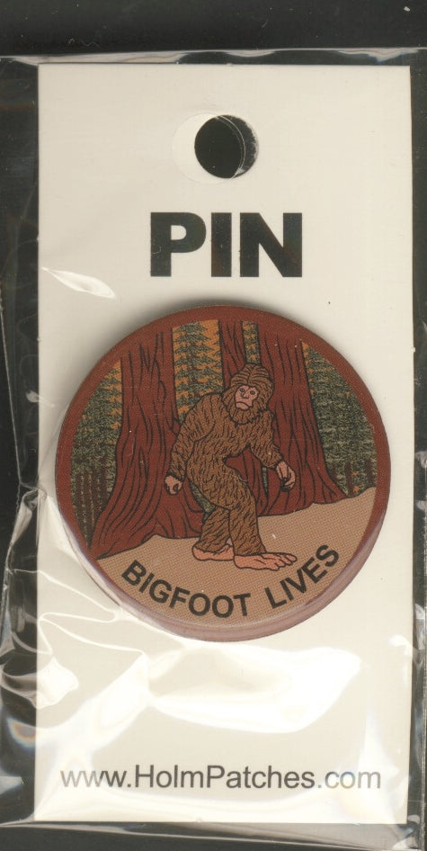 BIGFOOT LIVES Hat Pin Carded - 0475-1218