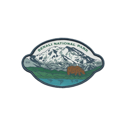 Alaska Patch – Denali National Park - Travel Patch – Souvenir Patch 4.3" Iron On Sew On Embellishment Applique