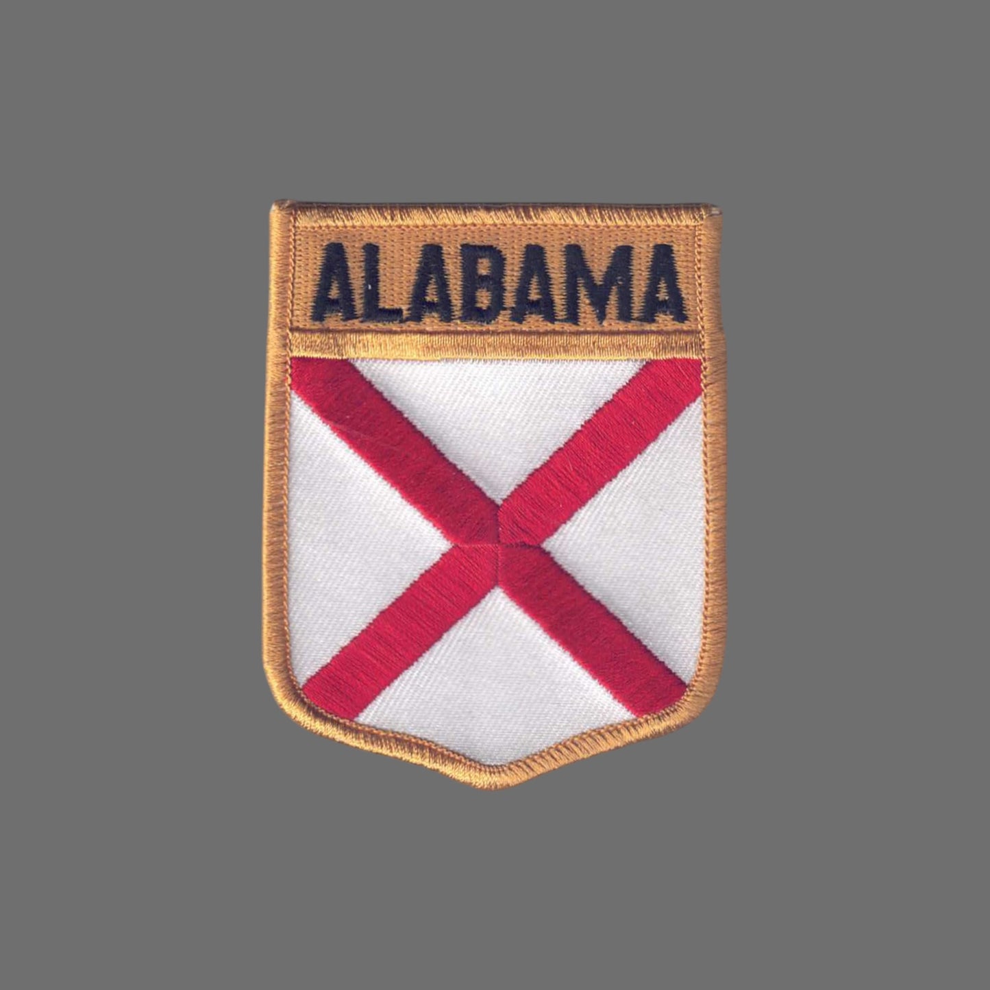 ALABAMA Flag Shield Souvenir Patch LG - 1002