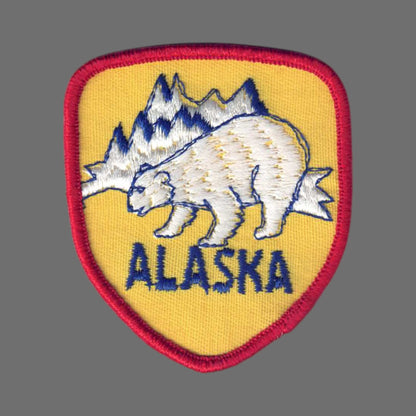 ALASKA Polar Bear Souvenir Patch - 1053