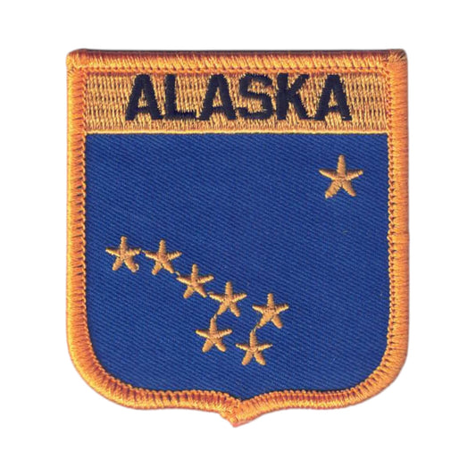 ALASKA Shield State Flag Souvenir Patch - 1055