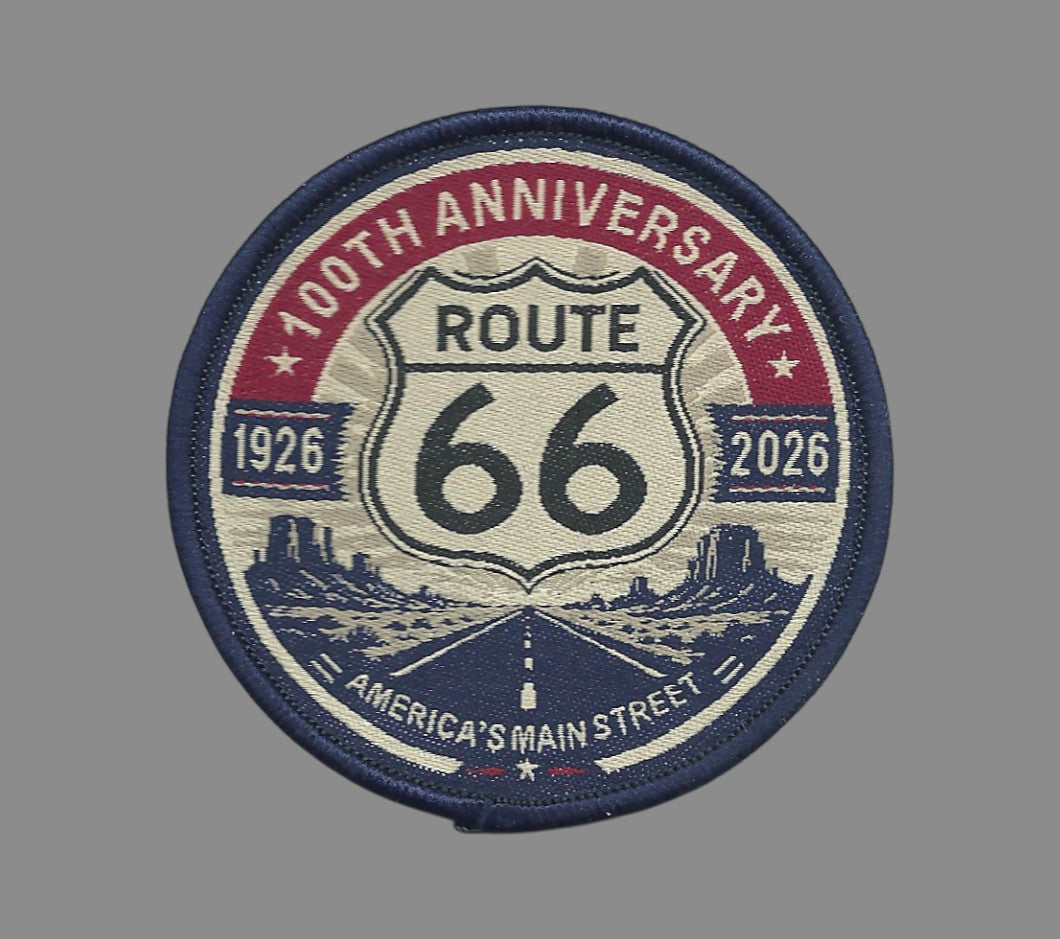 ROUTE 66 100th Anniversary Souvenir Patch - 10639
