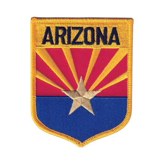 ARIZONA LG Flag Shield Souvenir Patch - 1102