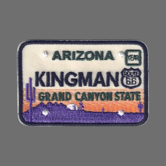 Kingman ARIZONA Souvenir License Plate Patch - 1140