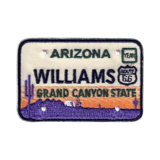Williams ARIZONA License Plate Souvenir Patch - 1142