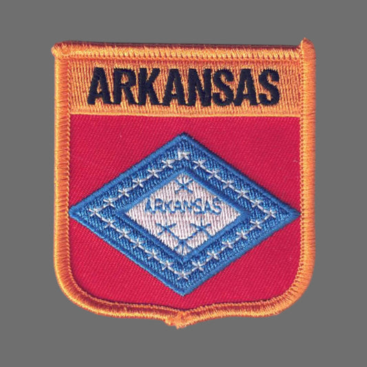 ARKANSAS Med Sate Flag Souvenir Patch - 1155
