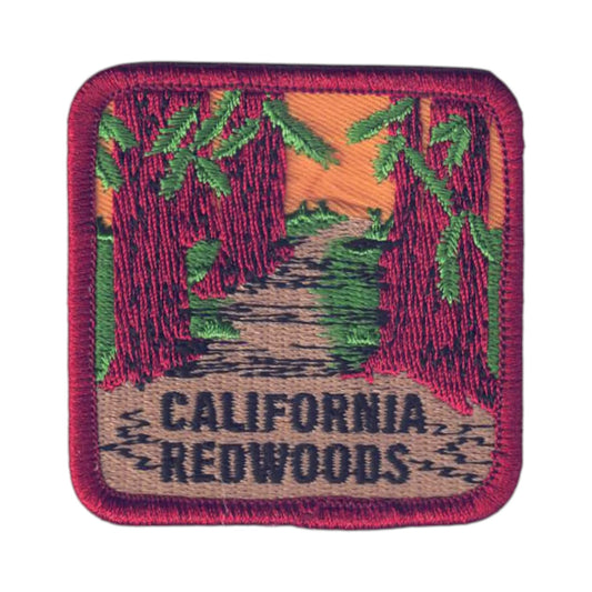 CALIFORNIA REDWOODS Souvenir Patch Square- 1216/2.5