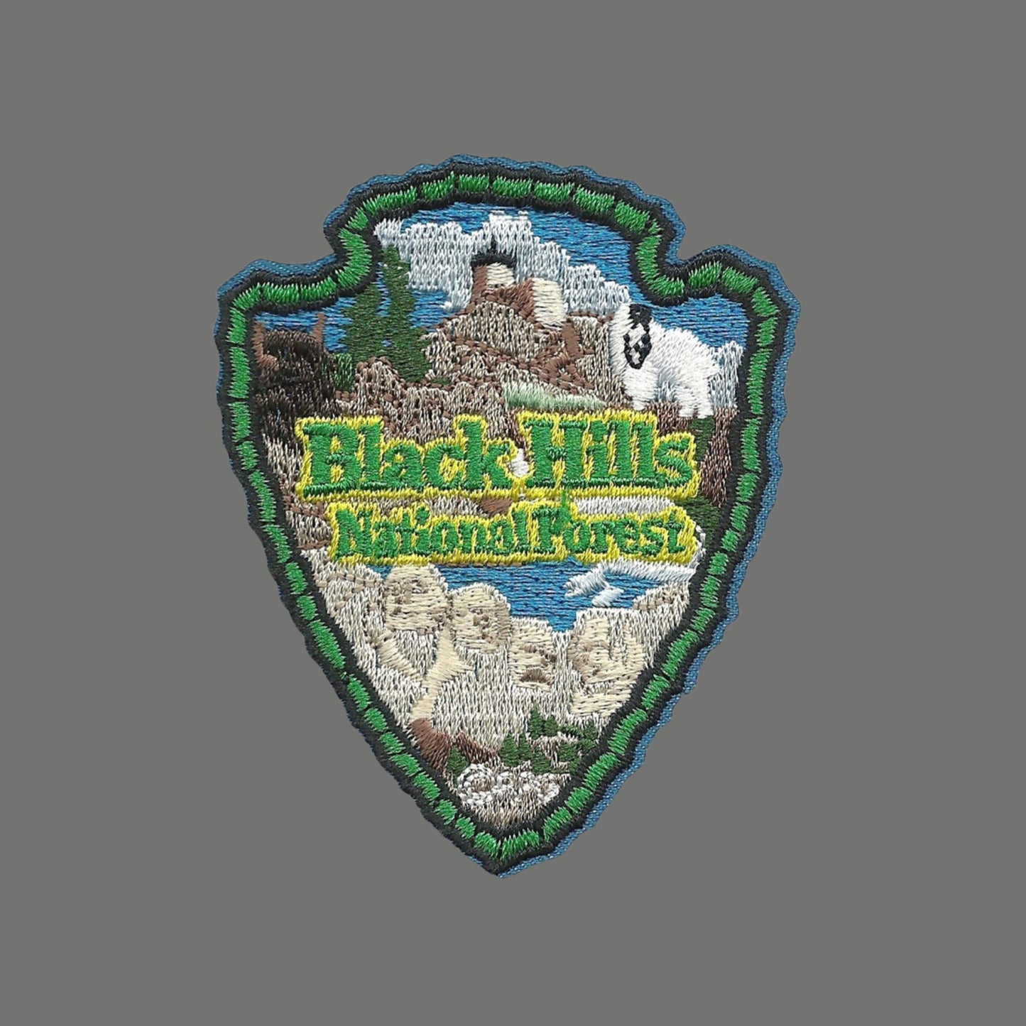 Black Hills National Forest Patch – SD - Arrowhead Travel Patch – Souvenir Patch 3" Iron On South Dakota