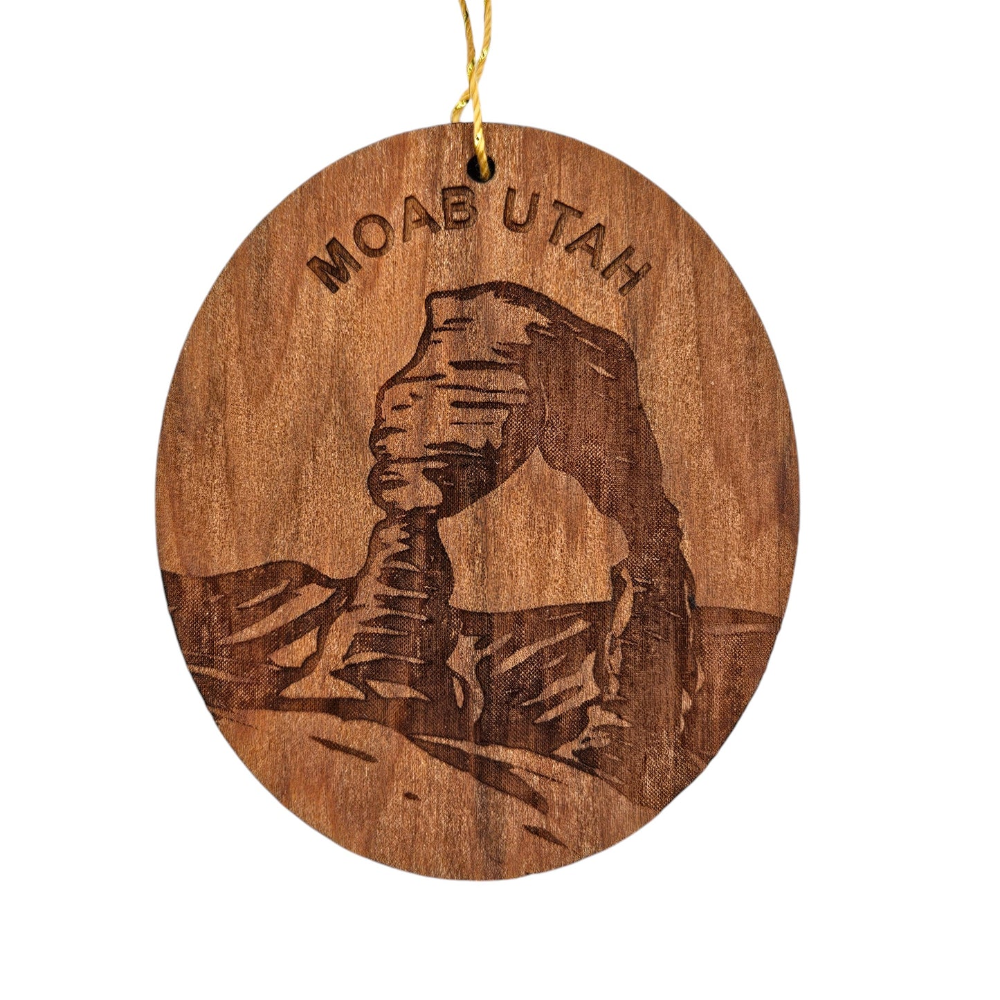 Utah Ornament - Arches National Park - Handmade Wood Ornament - UT Travel Souvenir Ornament - Christmas Ornament 3 Inch Travel Gift