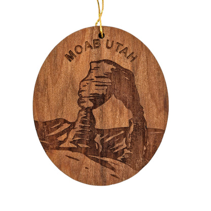 Utah Ornament - Arches National Park - Handmade Wood Ornament - UT Travel Souvenir Ornament - Christmas Ornament 3 Inch Travel Gift