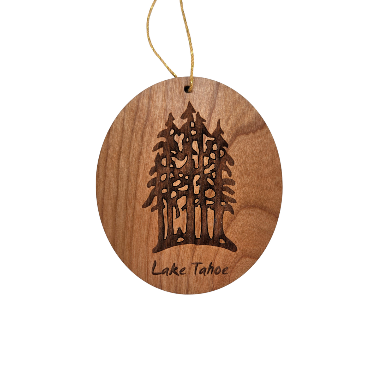 Wholesale Lake Tahoe Multi Trees Forest Ornament Wood Souvenir