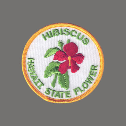 Hawaii Hibiscus State Flower Souvenir Patch - 1575