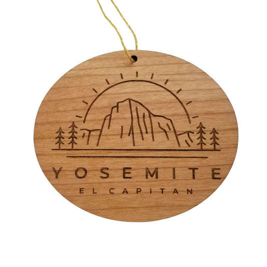 Wholesale Yosemite National Park Ornament - El Capitan Handmade Wood - California Souvenir