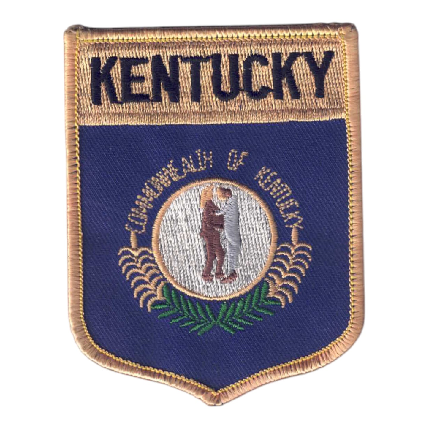 KENTUCKY Lg Flag Shield Souvenir Patch - 1852
