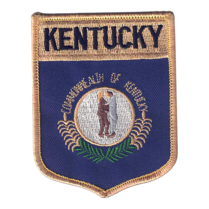 KENTUCKY Lg Flag Shield Souvenir Patch - 1852