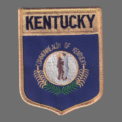 KENTUCKY Lg Flag Shield Souvenir Patch - 1852