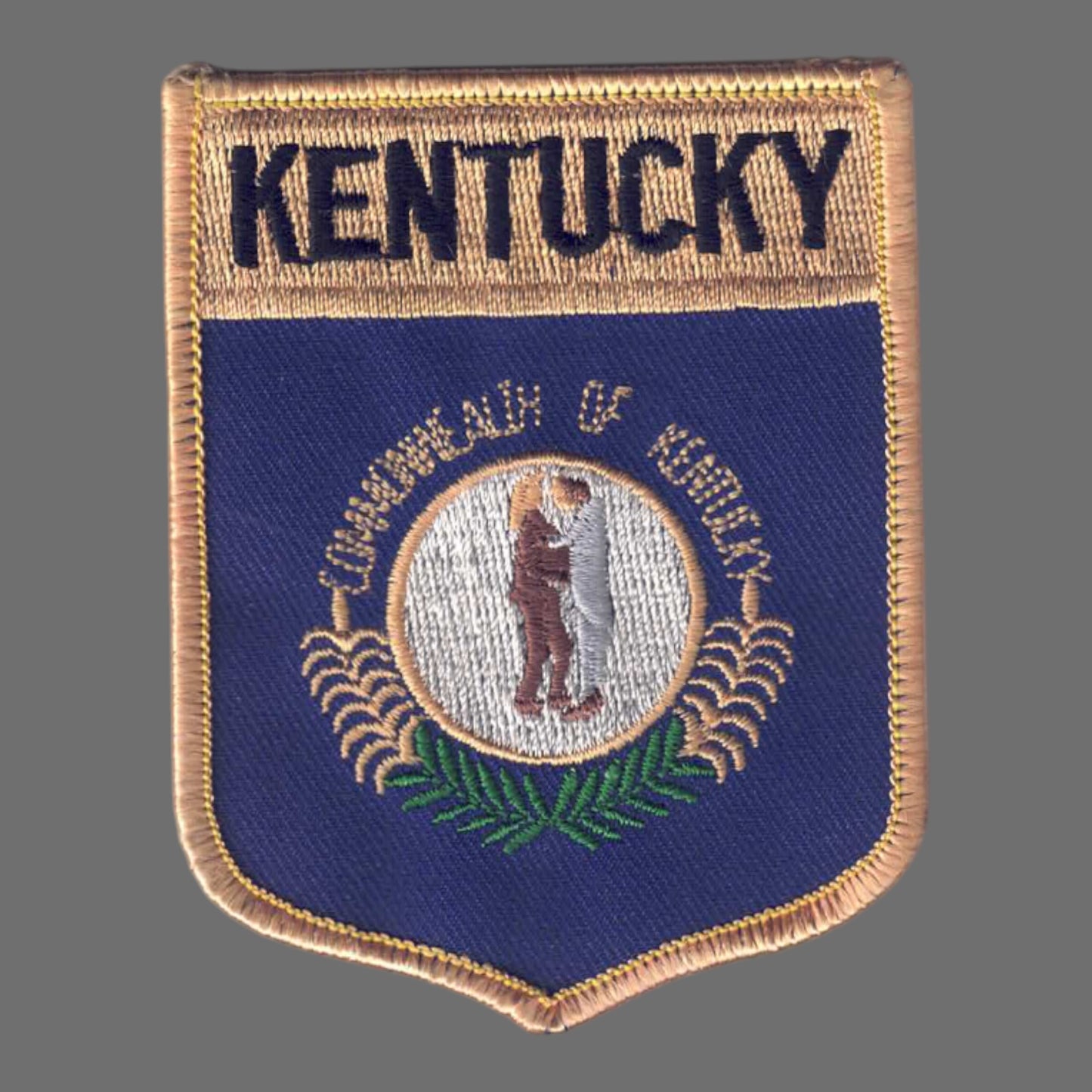 KENTUCKY Lg Flag Shield Souvenir Patch - 1852