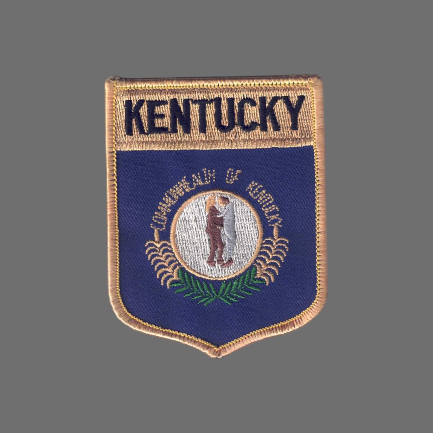 KENTUCKY Lg Flag Shield Souvenir Patch - 1852