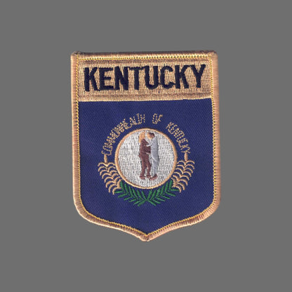 KENTUCKY Lg Flag Shield Souvenir Patch - 1852