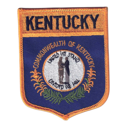 KENTUCKY Lg Flag Shield Souvenir Patch - 1852