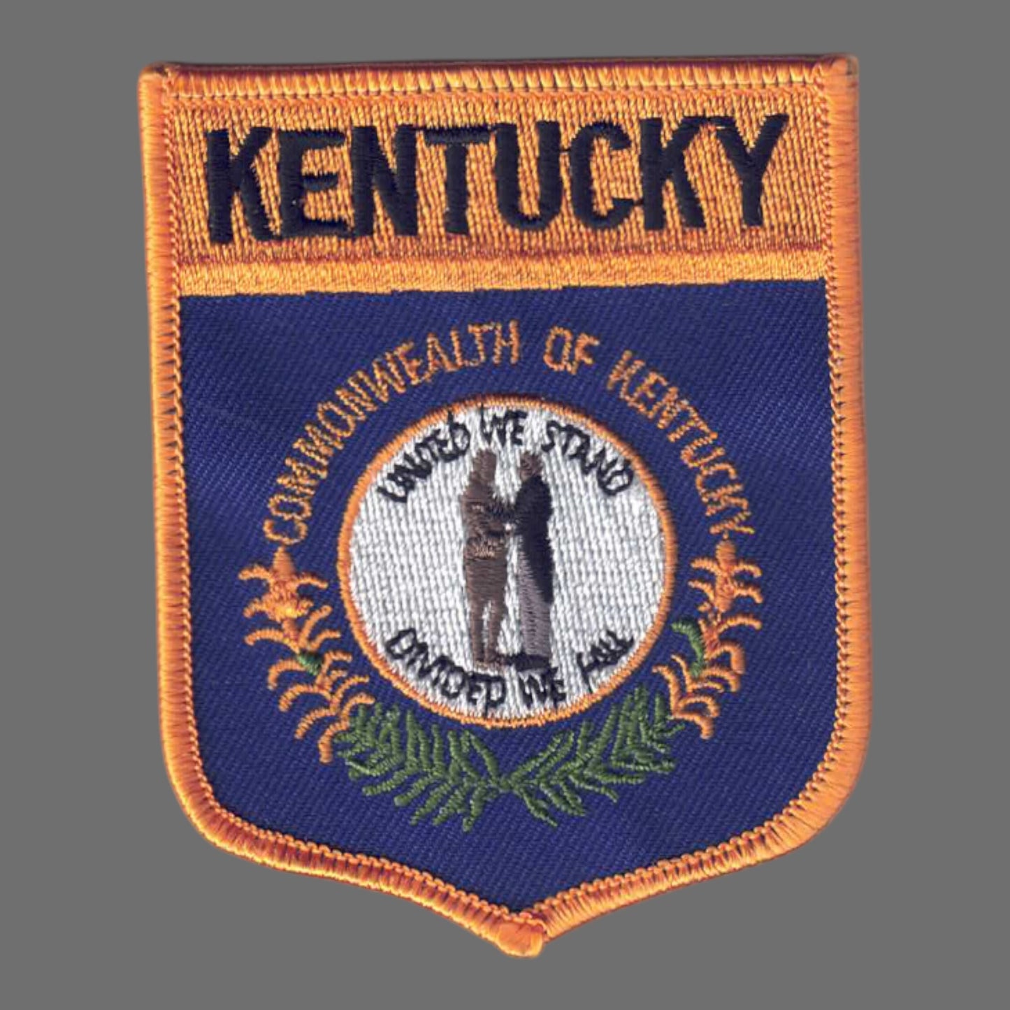 KENTUCKY Lg Flag Shield Souvenir Patch - 1852