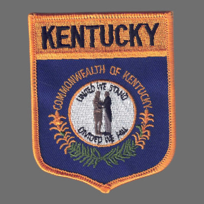 KENTUCKY Lg Flag Shield Souvenir Patch - 1852
