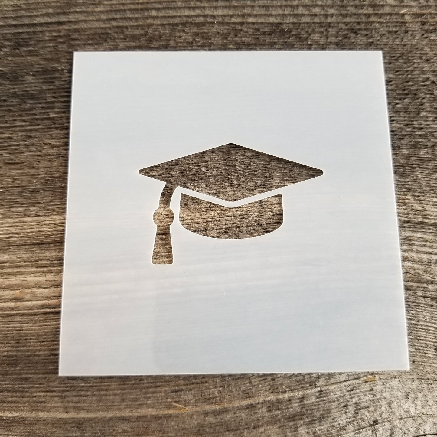 Graduation Cap Stencil Reusable Food Safe Sign Painting Decorating Cookie Stencil Graduation Cap with Tassel Graduate Cakes Cookies